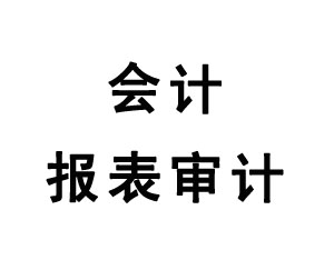 會計(jì)報(bào)表審計(jì)